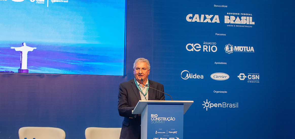 Marcelo Kaiuca, presidente do Induscimento, foi o moderador e representante da Firjan na mesa redonda