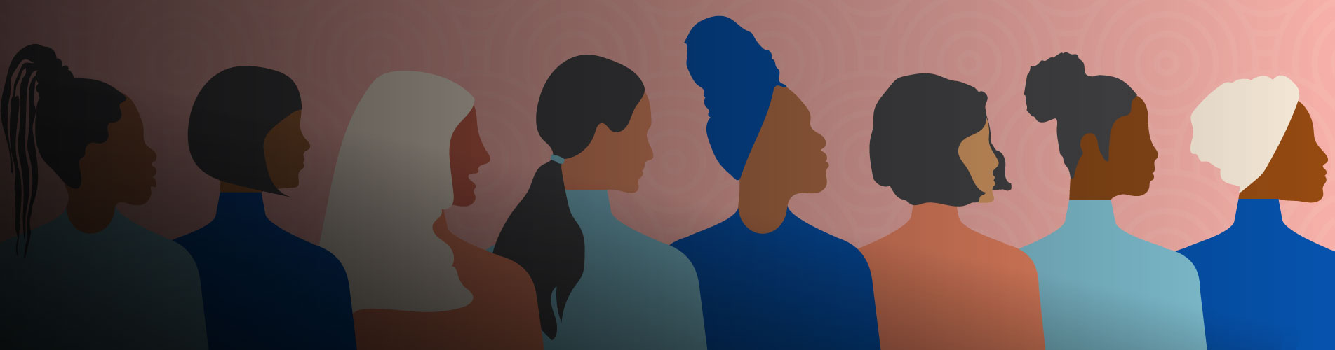 Ilustração de mulheres de todas as raças diversidade