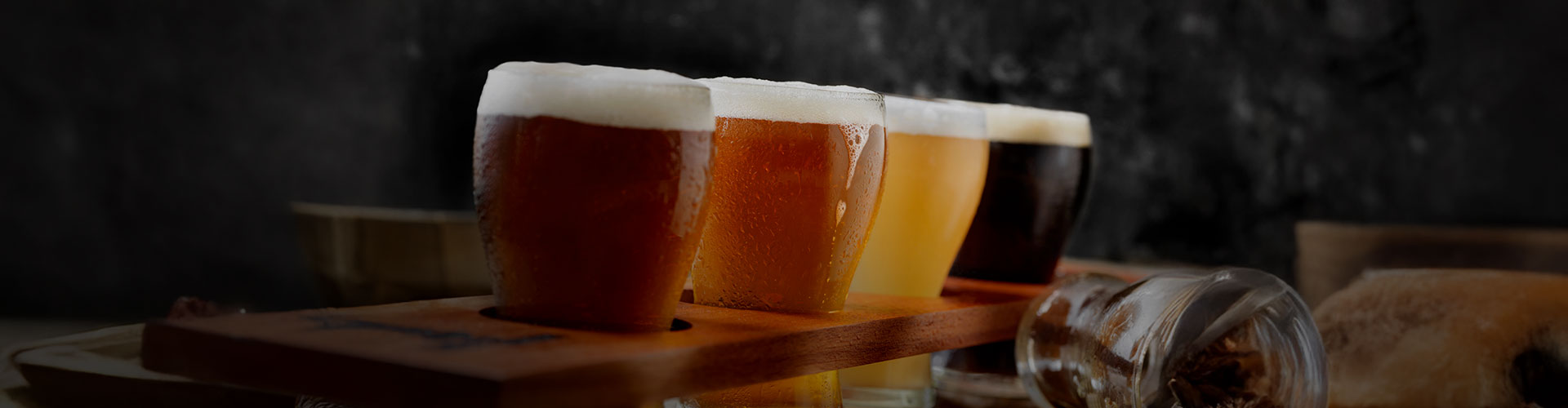 Régua de degustação de cerveja artesanal