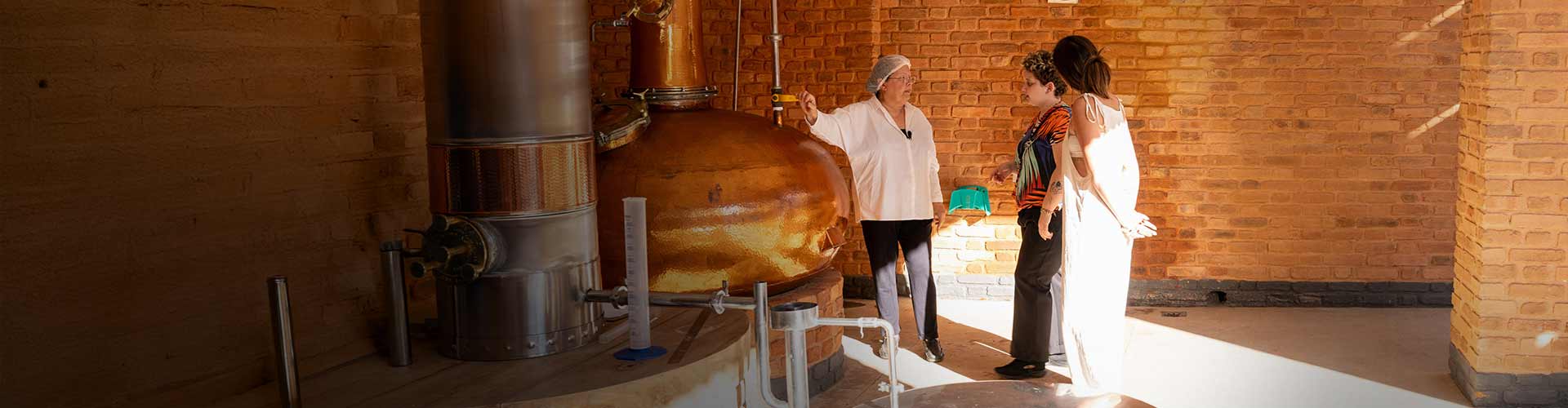 Foto em destilaria que é um case de inovação