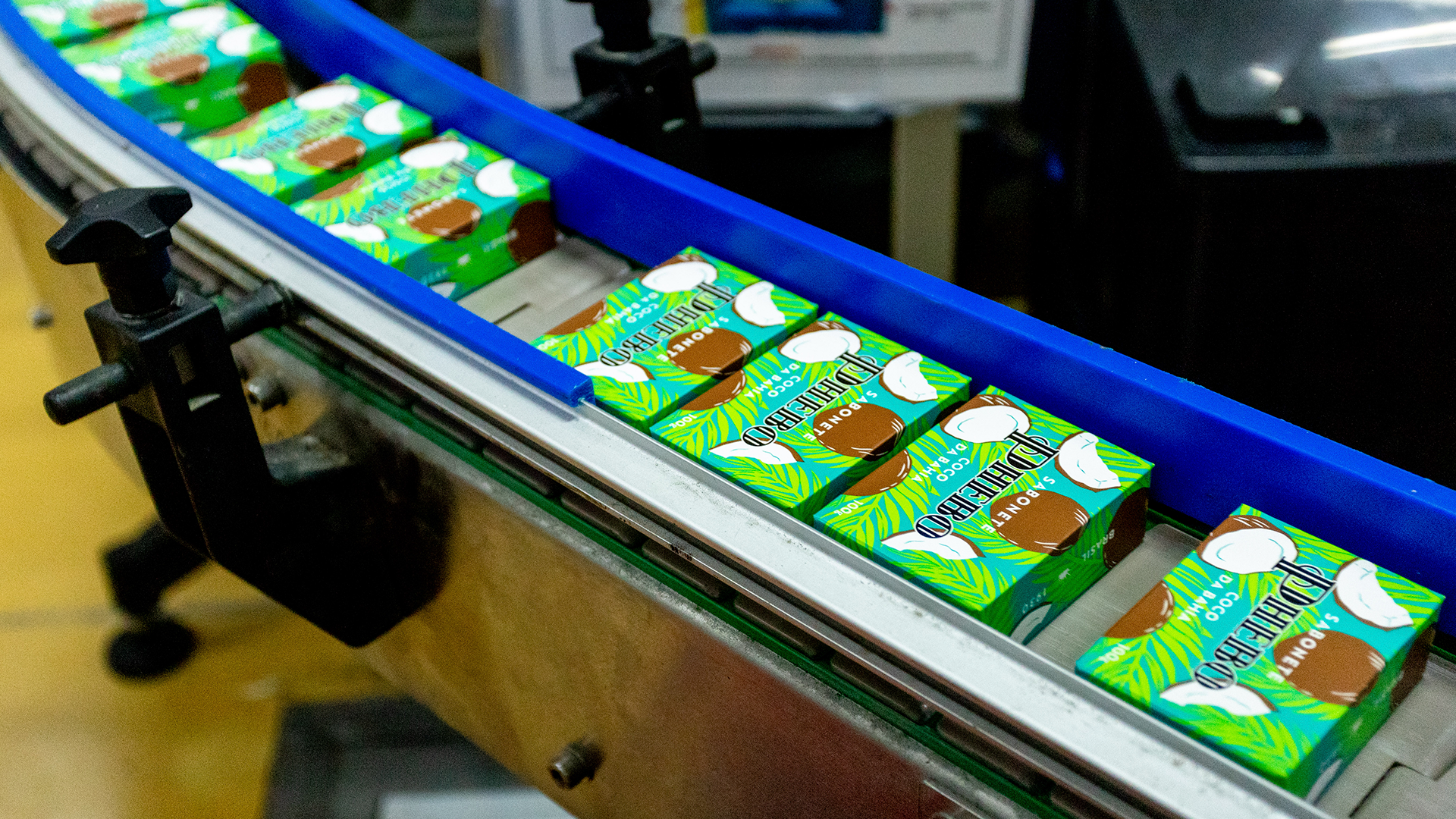 Linha de produção de sabonetes