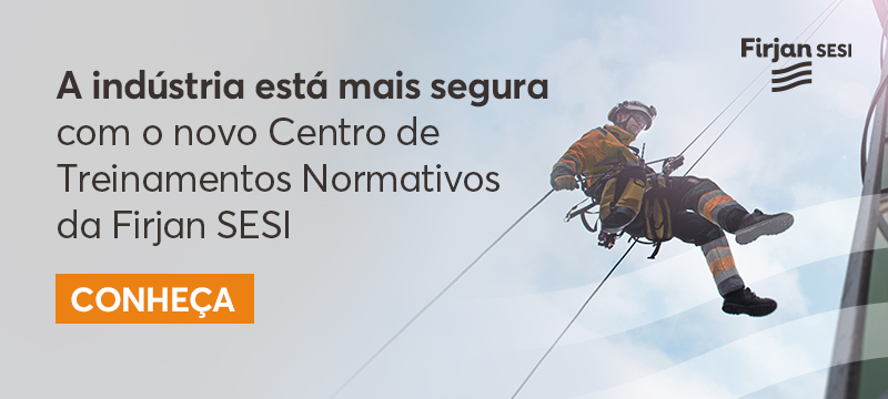 Imagem de divulgação de cursos oferecidos no Centro de Treinamentos Normativos da Firjan SESI Benfica